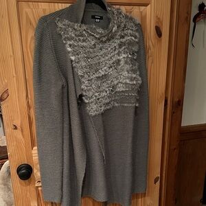 RUDSAK Gray Textured Women's Cardigan